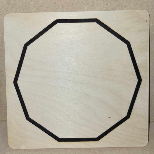 Gráfico Decágono Único Board - Radiesthesia and Radionics
