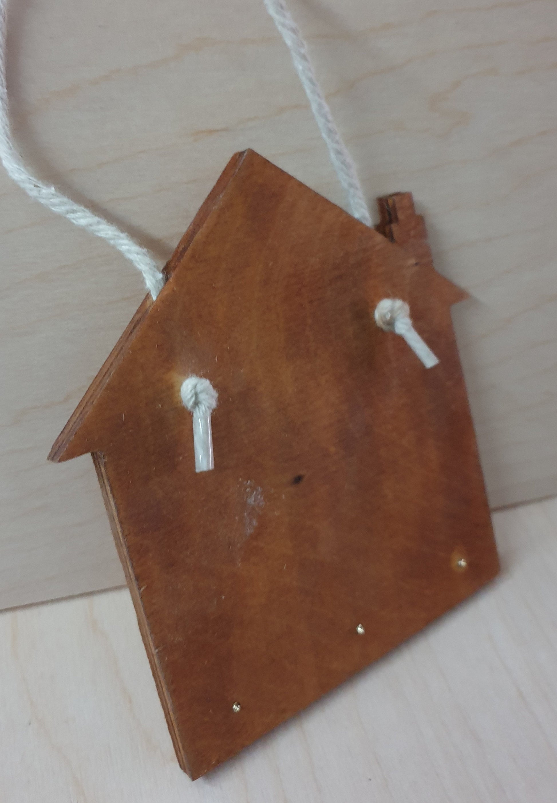 New House / Home hanging key holder. Laser engraved