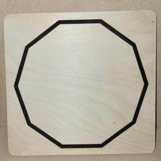 Gráfico Decágono Único Board - Radiesthesia and Radionics